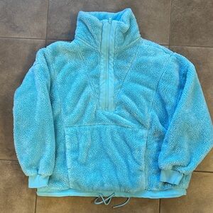 JoyLab Turquoise Blue Fleece Hoodie